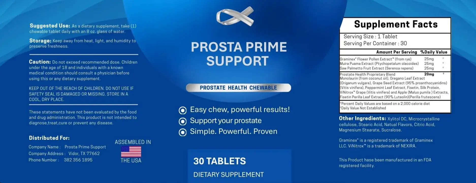 ProstaPrime Ingredients